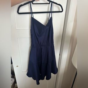 Cowl neck mini dress